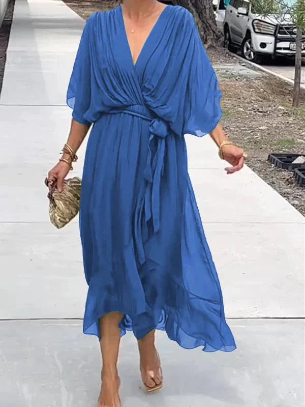 Wickelkleid in mittlerer Länge