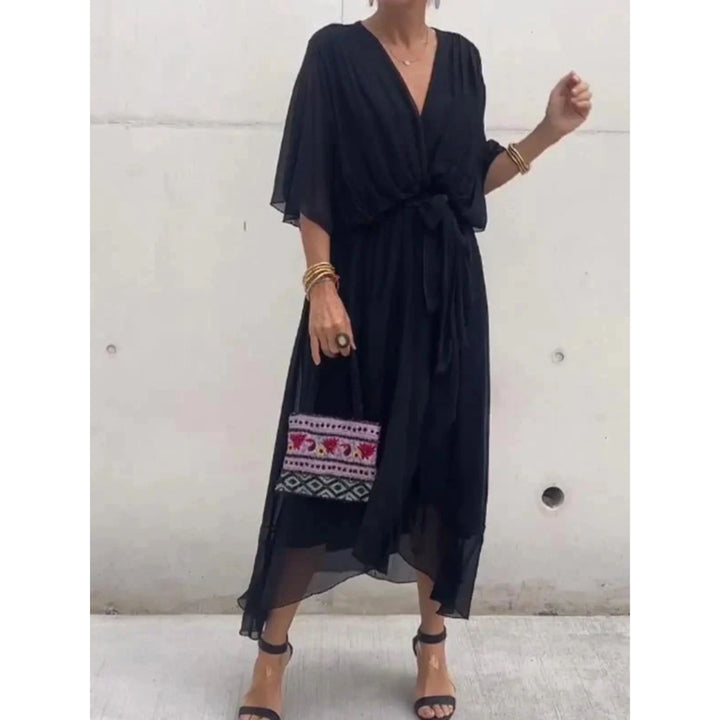 Kleid mit V-Ausschnitt