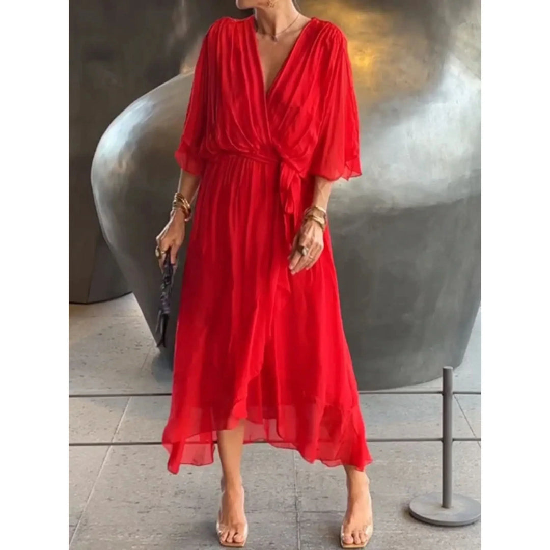 Kleid mit V-Ausschnitt
