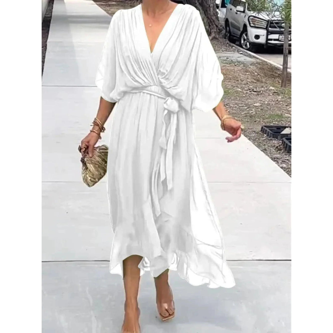Kleid mit V-Ausschnitt