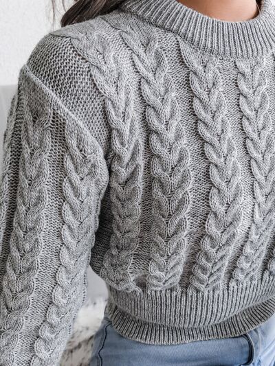 Pull Tricoté à Col Rond