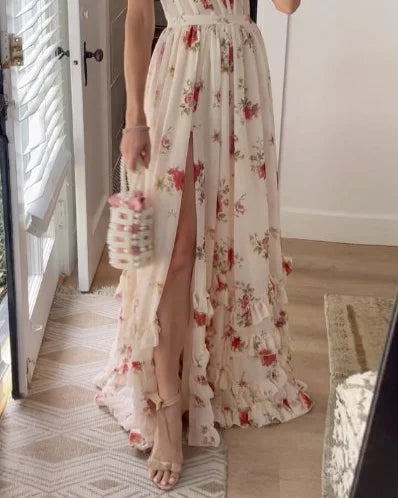 Robe Longue Fleurie