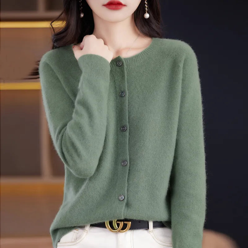 Cardigan Boutonné Plusieurs Couleurs