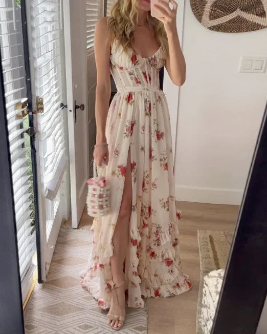 Robe Longue Fleurie