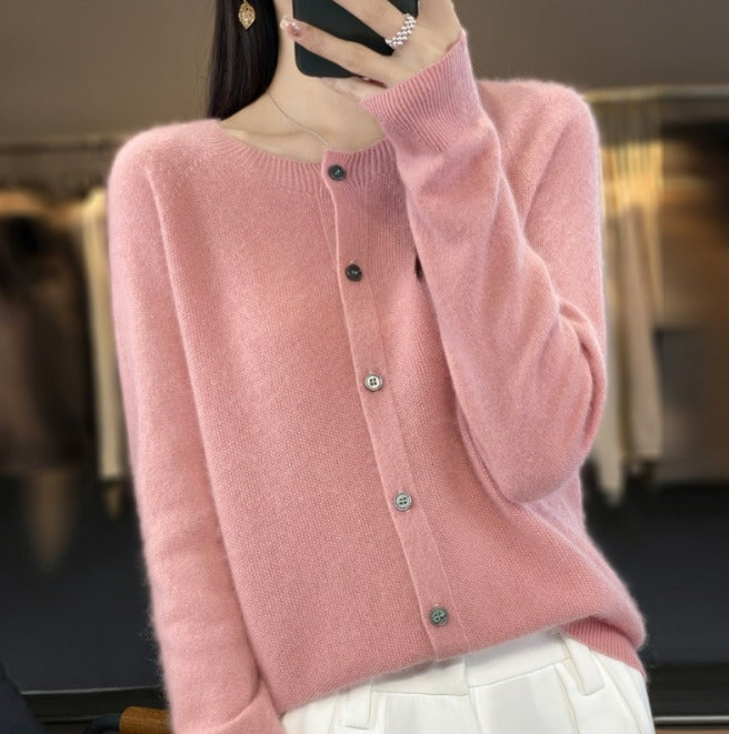 Cardigan Boutonné Plusieurs Couleurs