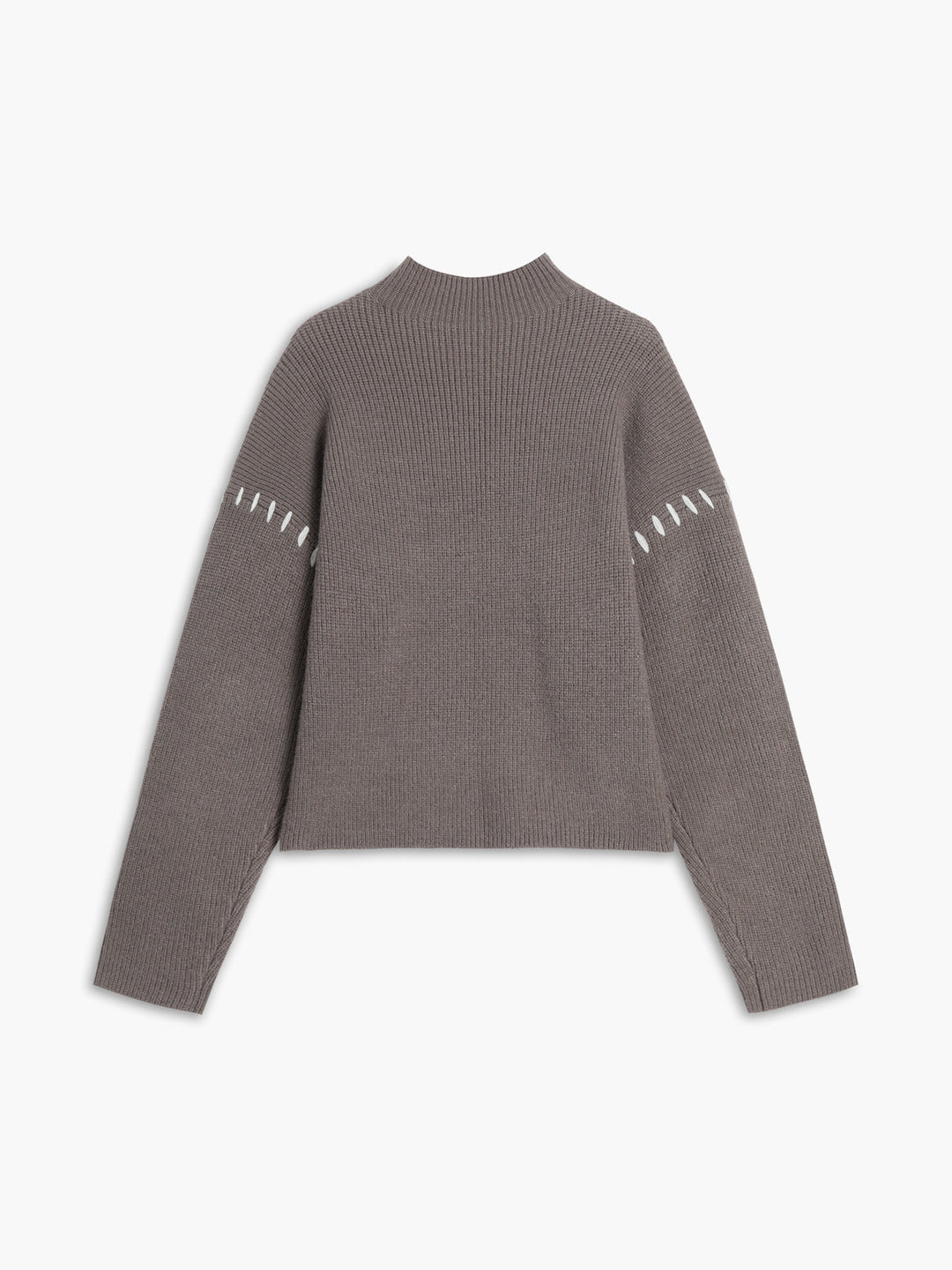 Oversize-Pullover mit Stehkragen