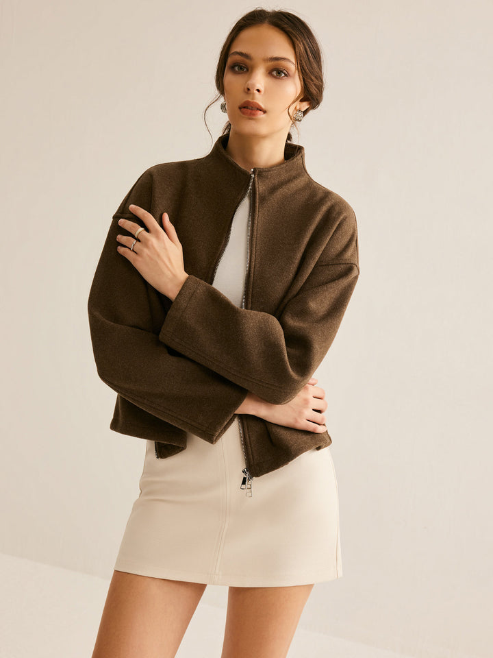 Veste Courte Col Montant