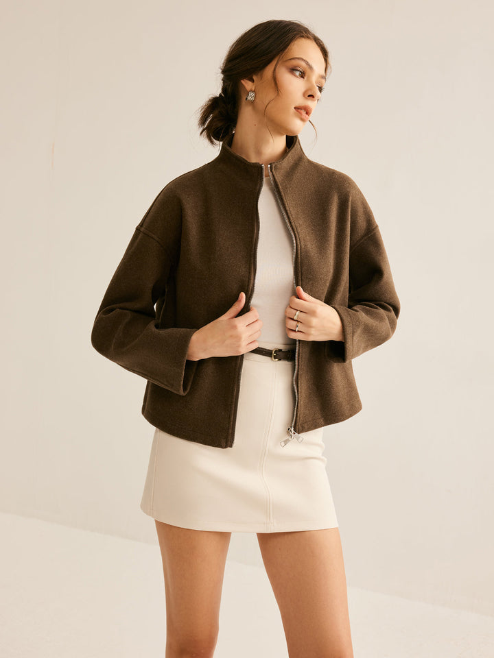 Veste Courte Col Montant