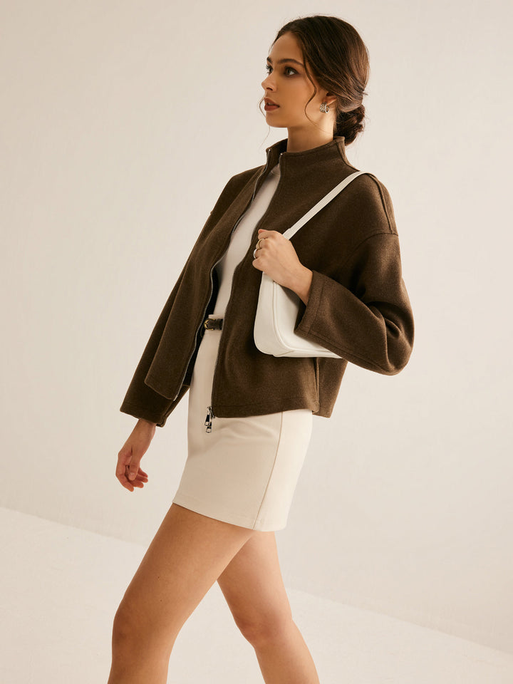Veste Courte Col Montant