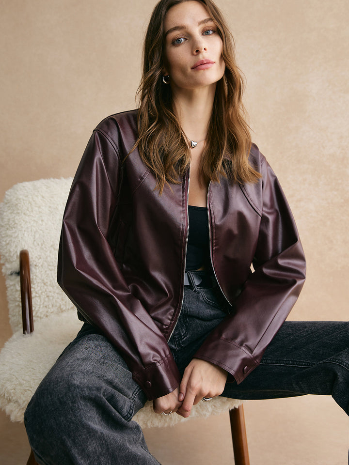 Veste Violet Élégante