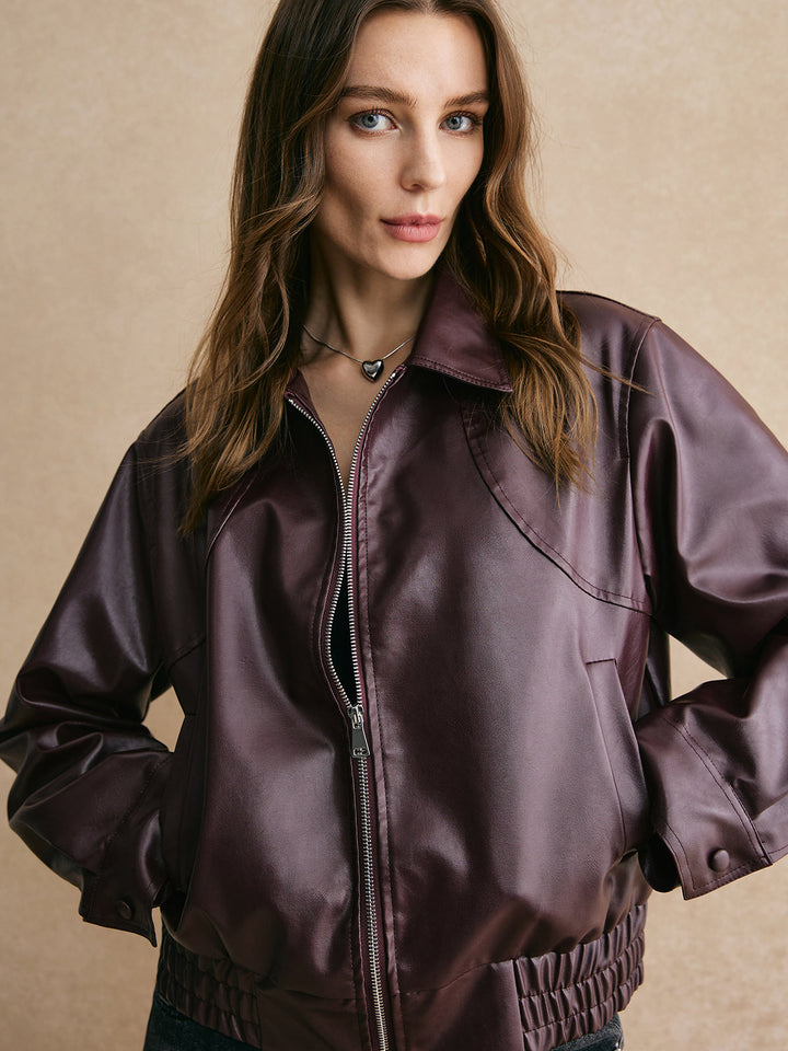 Veste Violet Élégante