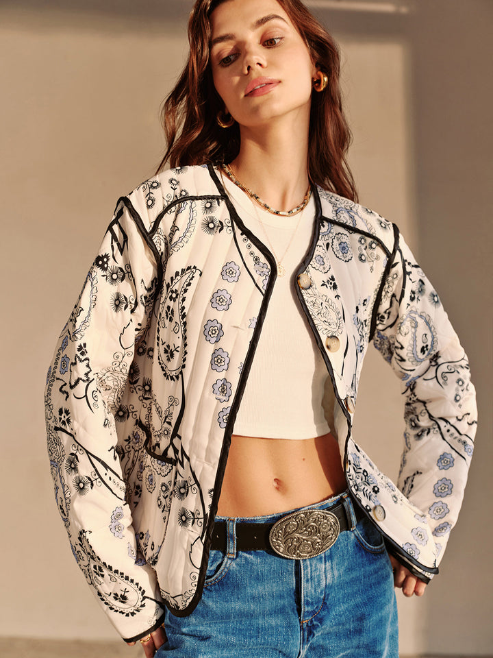 Veste Brodée Blanche