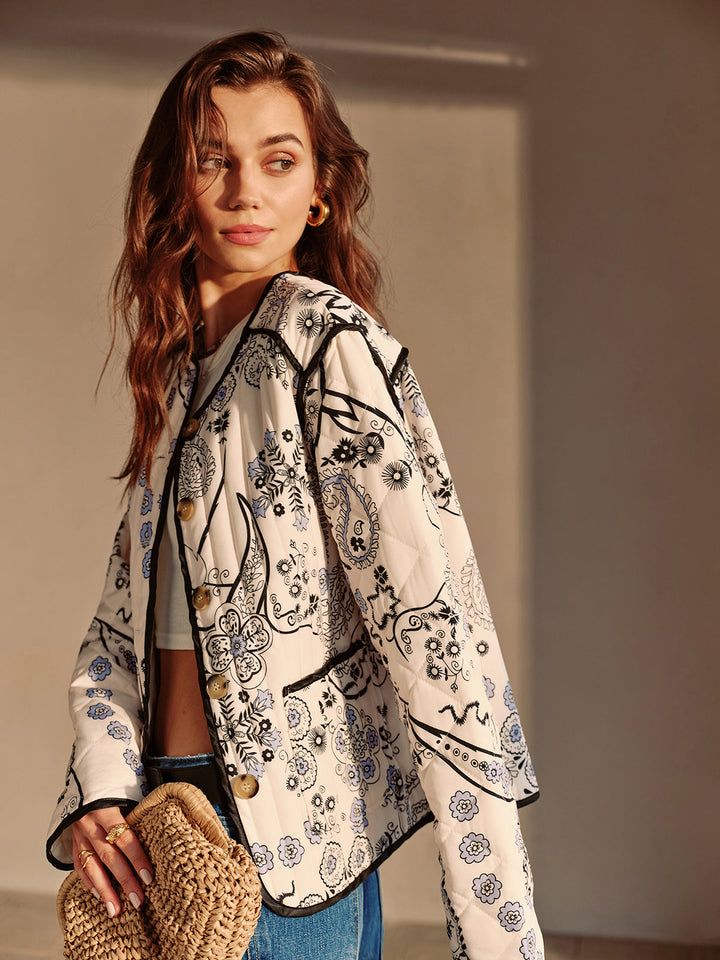 Veste Brodée Blanche