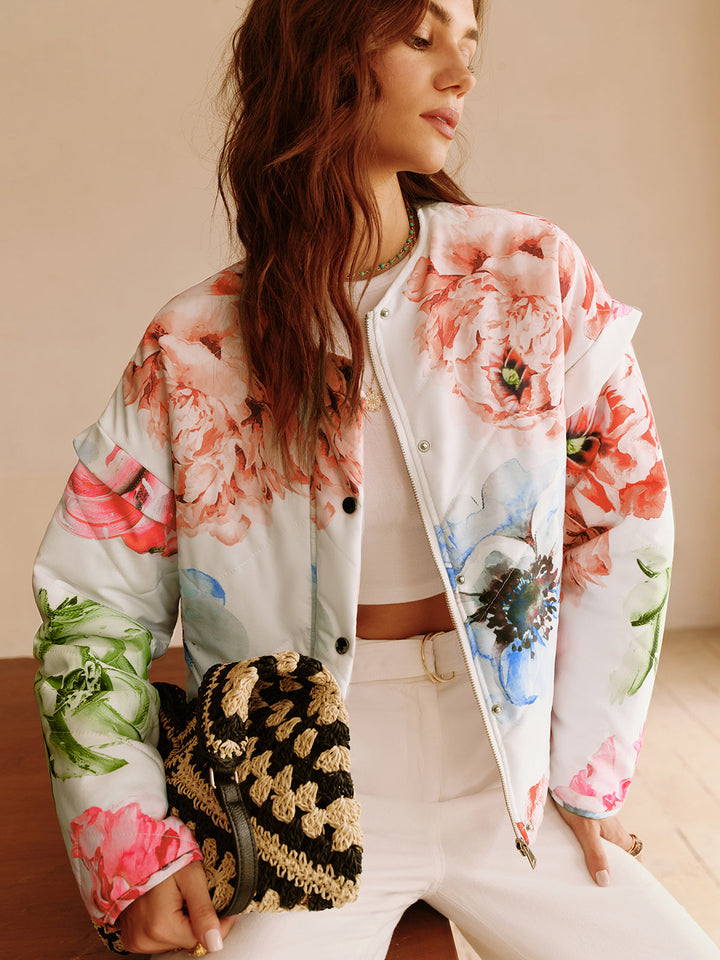 Veste Florale Légère