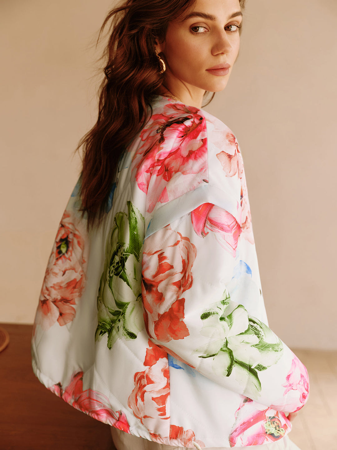 Veste Florale Légère