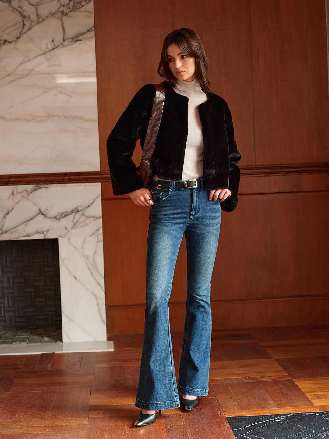 Elegante schwarze Jacke