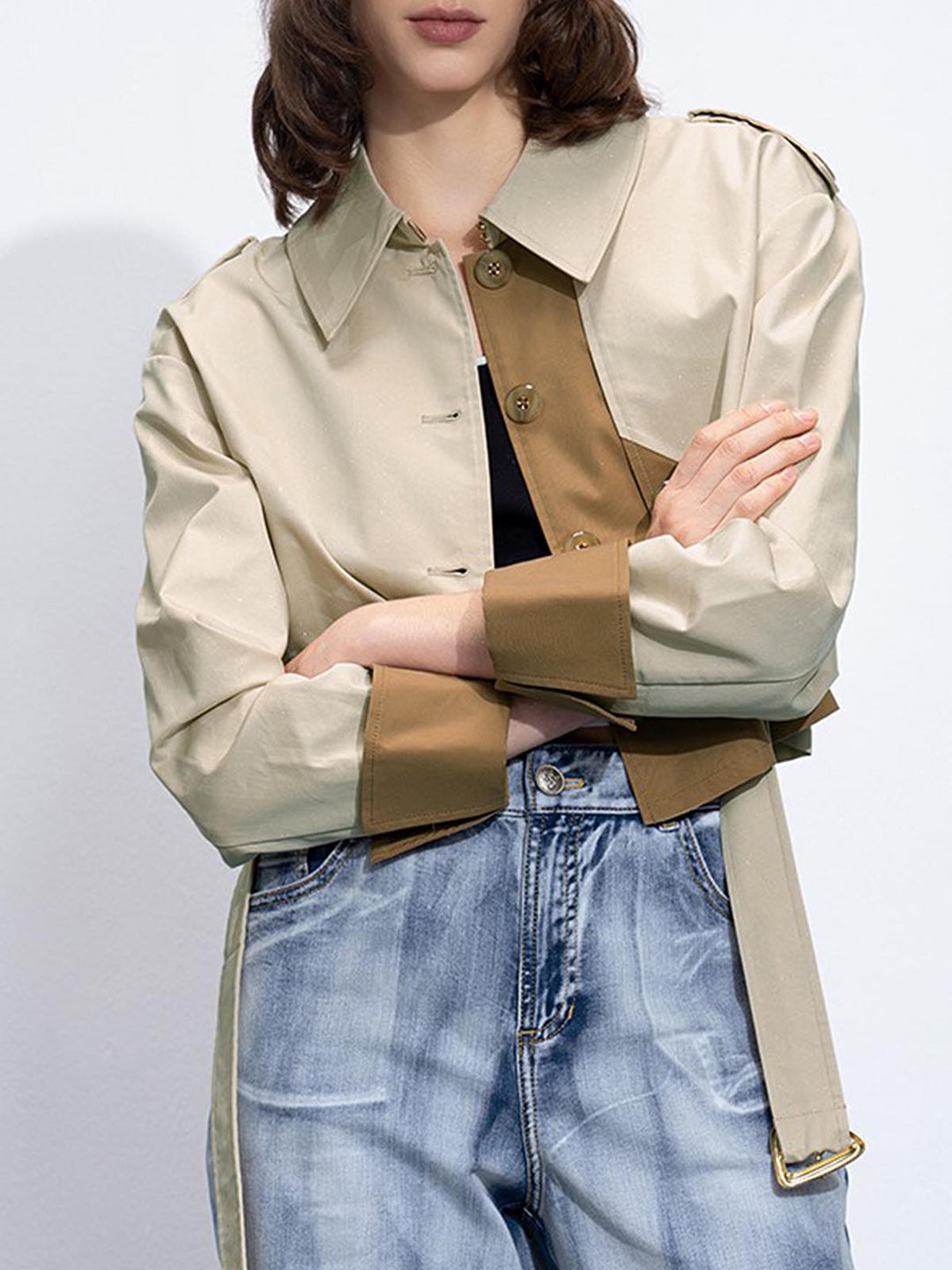 Veste Courte Color-Block