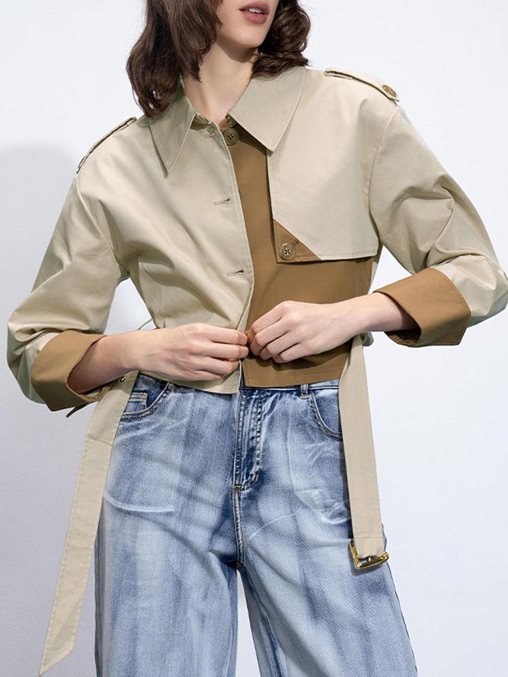 Veste Courte Color-Block