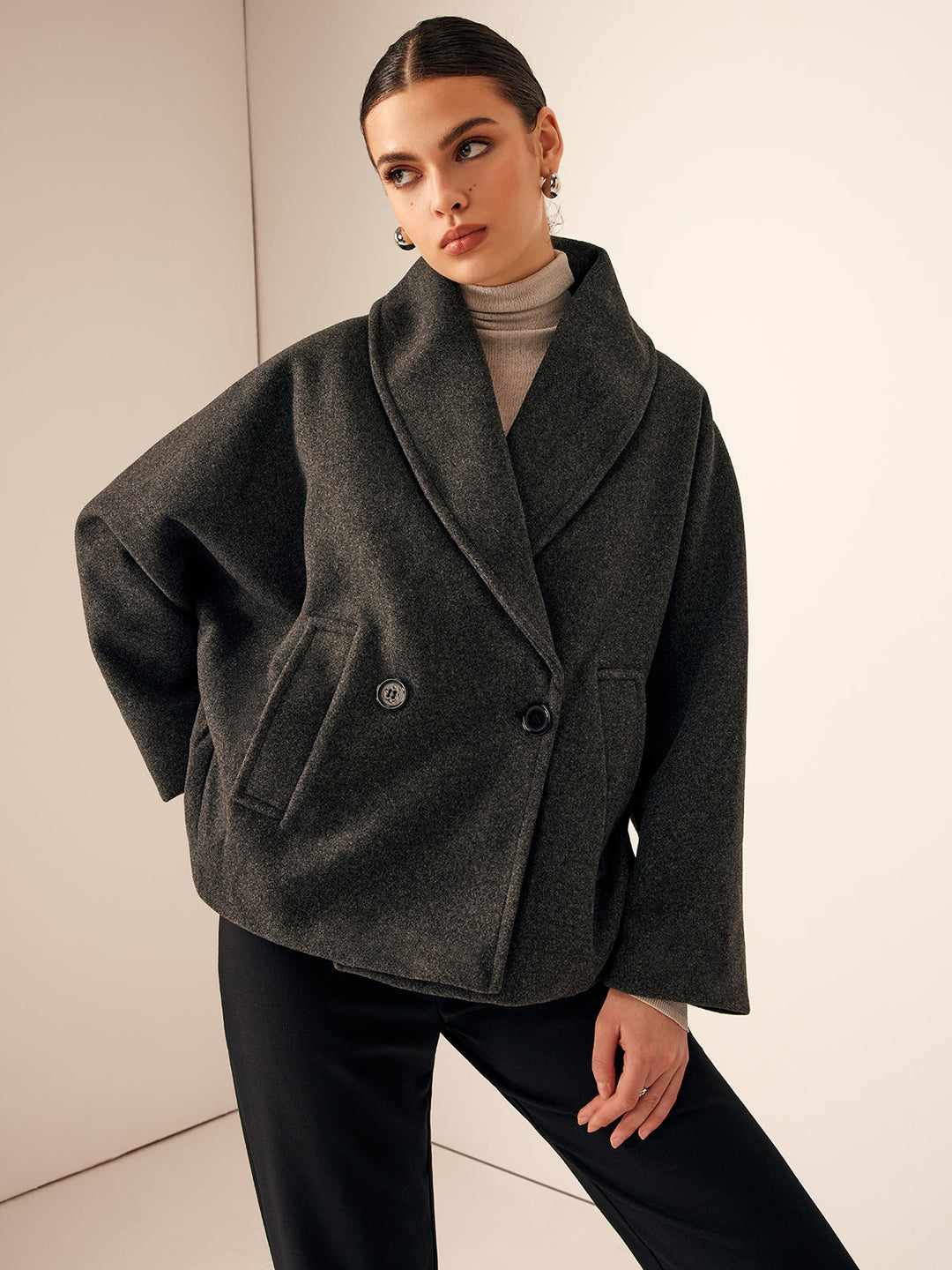 Veste Oversize Mélangée