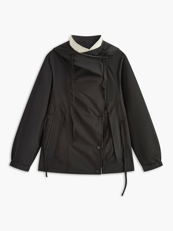 Veste Bicolore avec Capuche