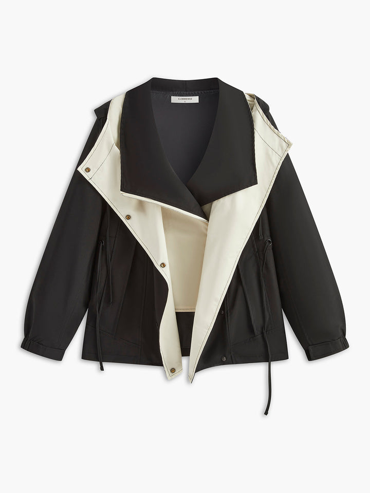 Veste Bicolore avec Capuche