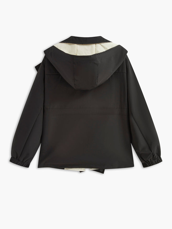 Veste Bicolore avec Capuche