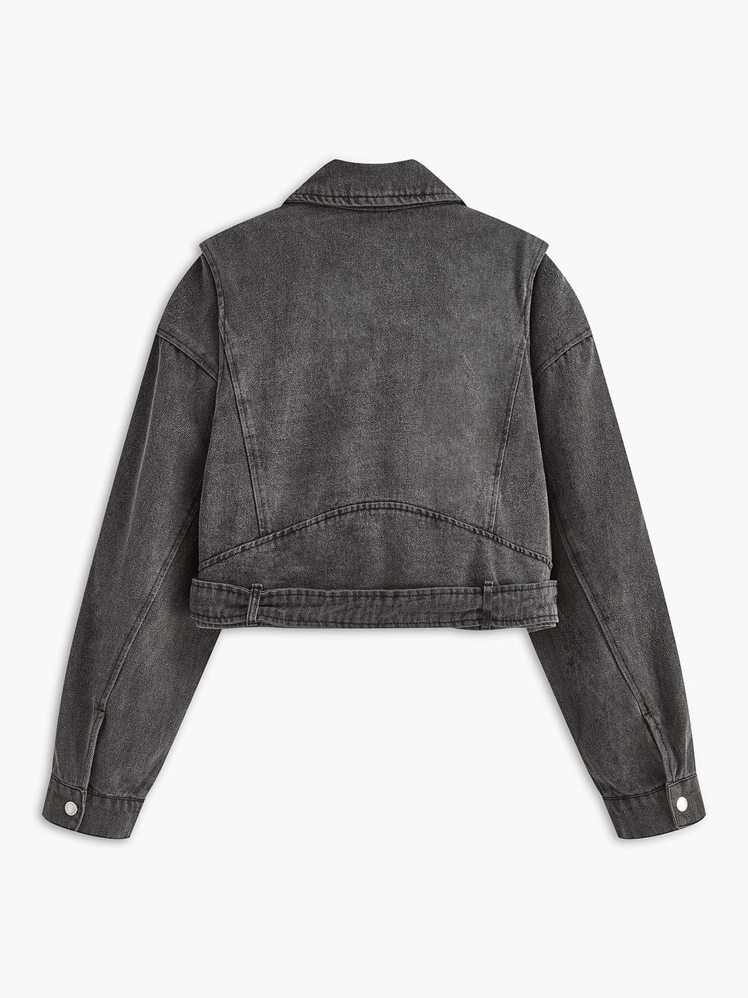 Veste de Motard Noir Courte