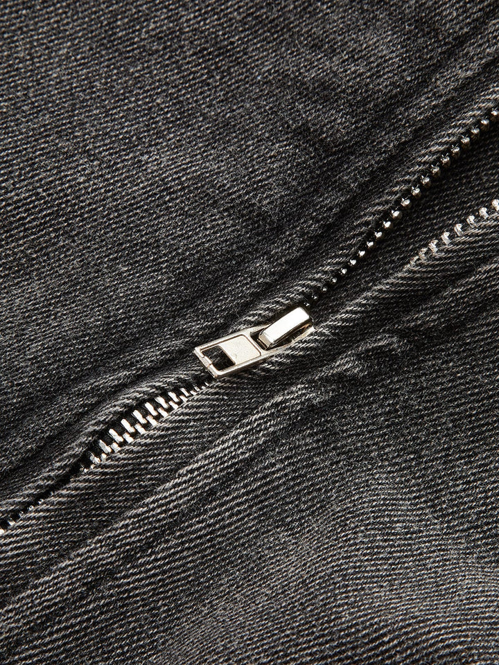 Veste de Motard Noir Courte