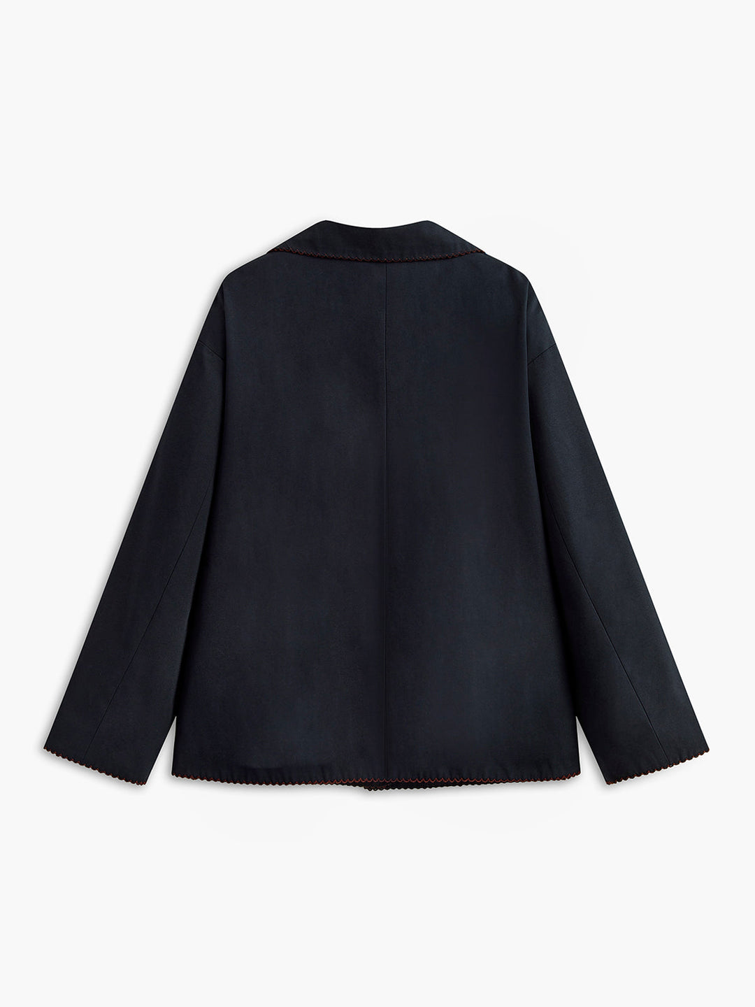 Schwarze bestickte Jacke