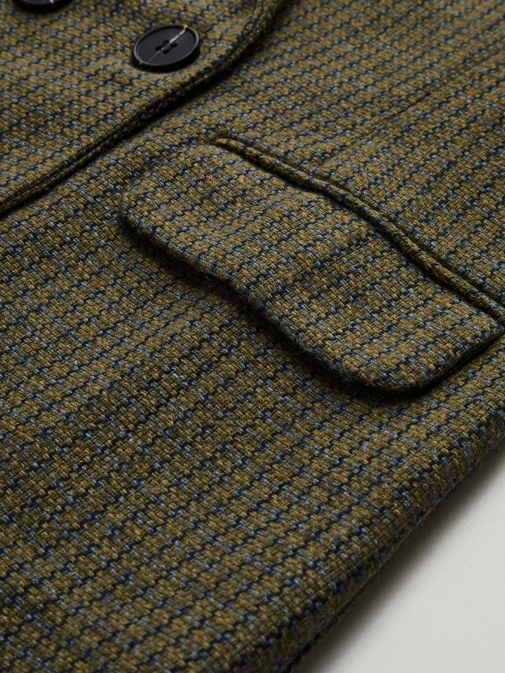 Veste à Carreaux Double Boutonnage