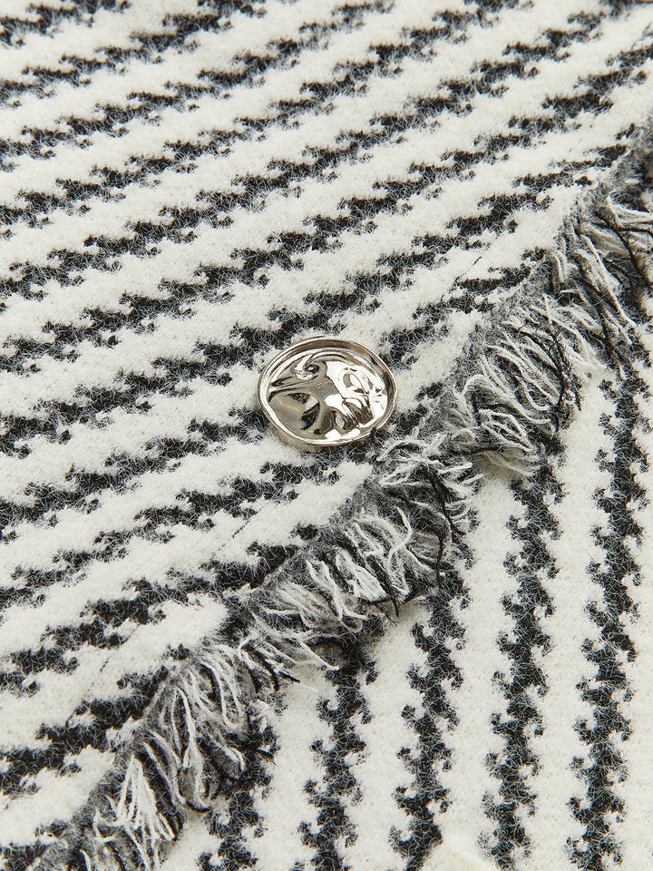Gilet Pied-de-Poule sans Manches