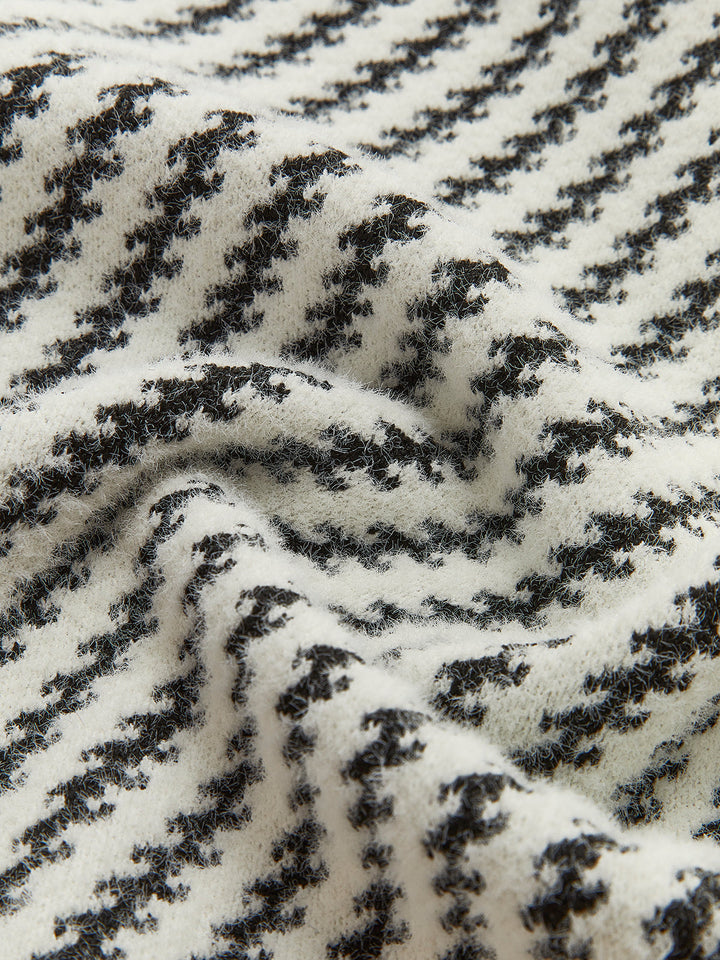 Gilet Pied-de-Poule sans Manches