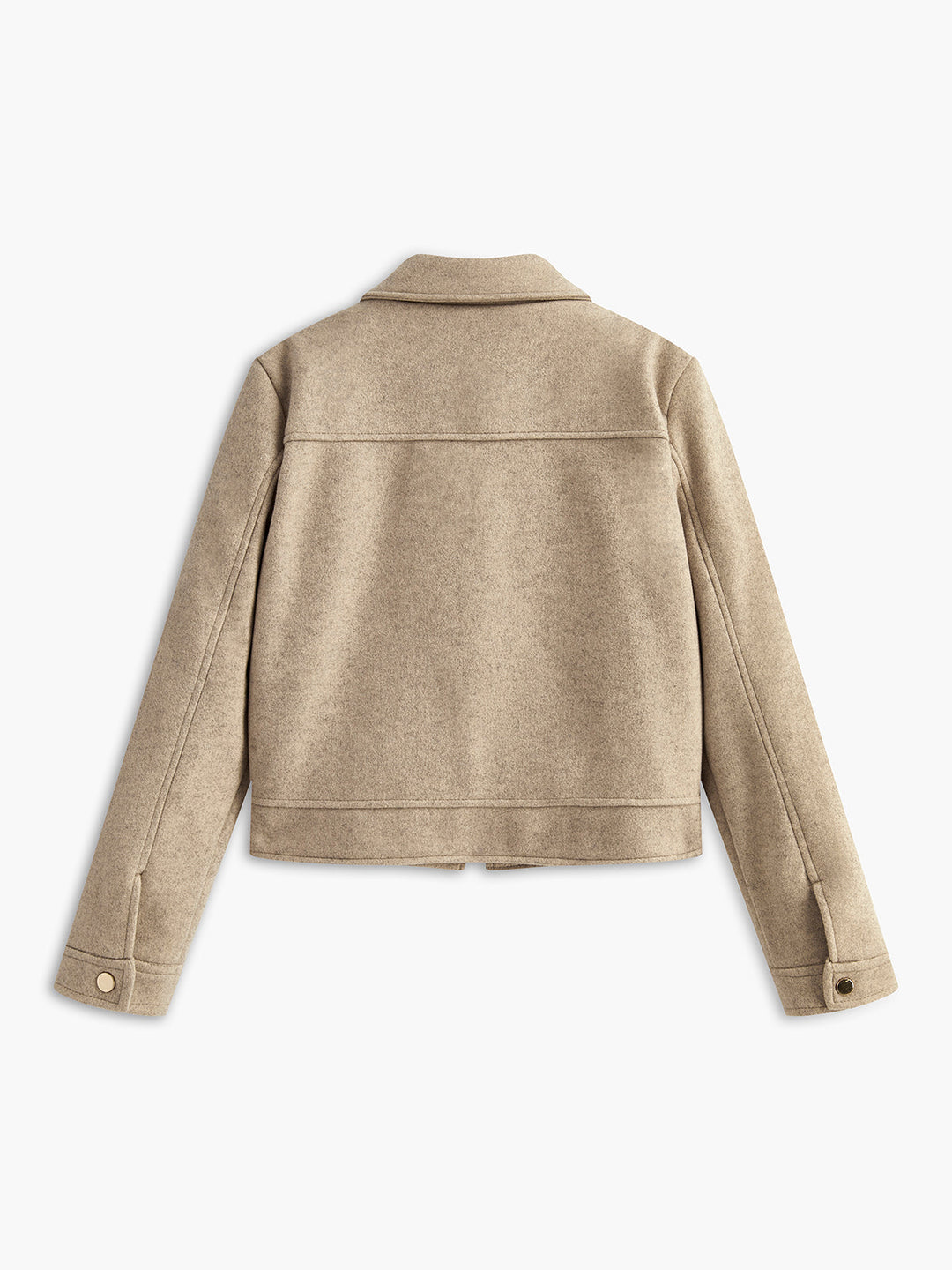 Jacke aus Mischgewebe mit strukturierter Form