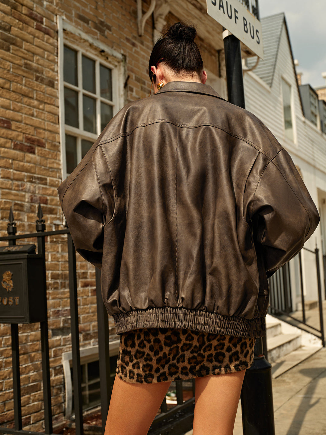 Veste Synthétique Marron