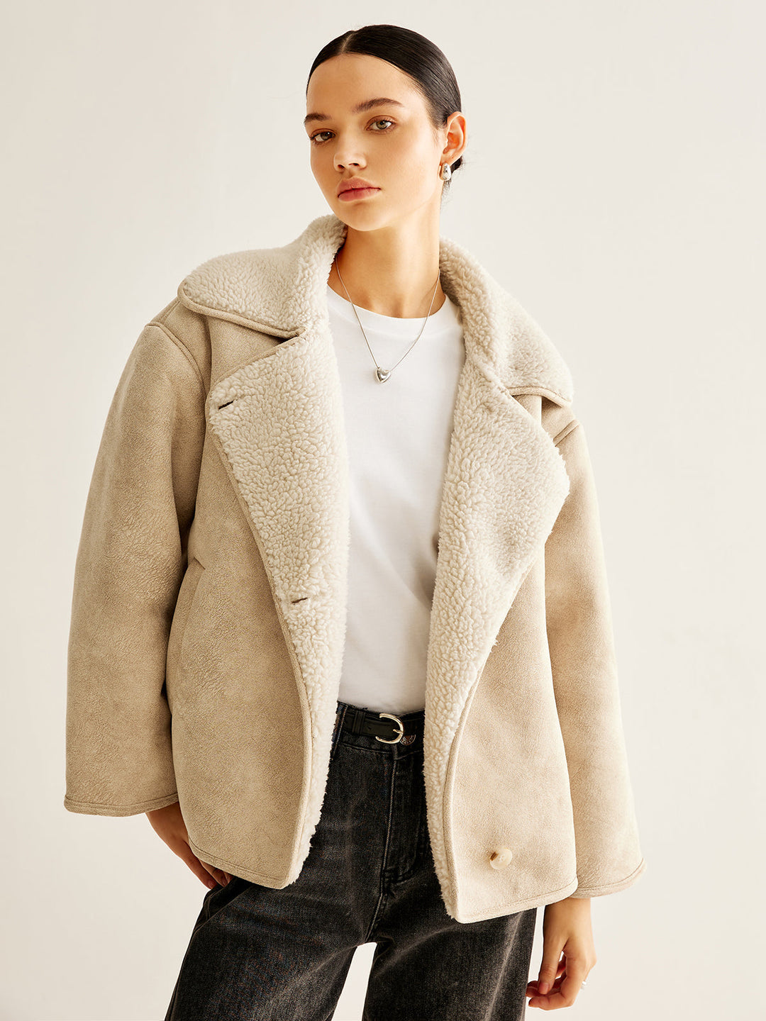Veste en Fausse Fourrure