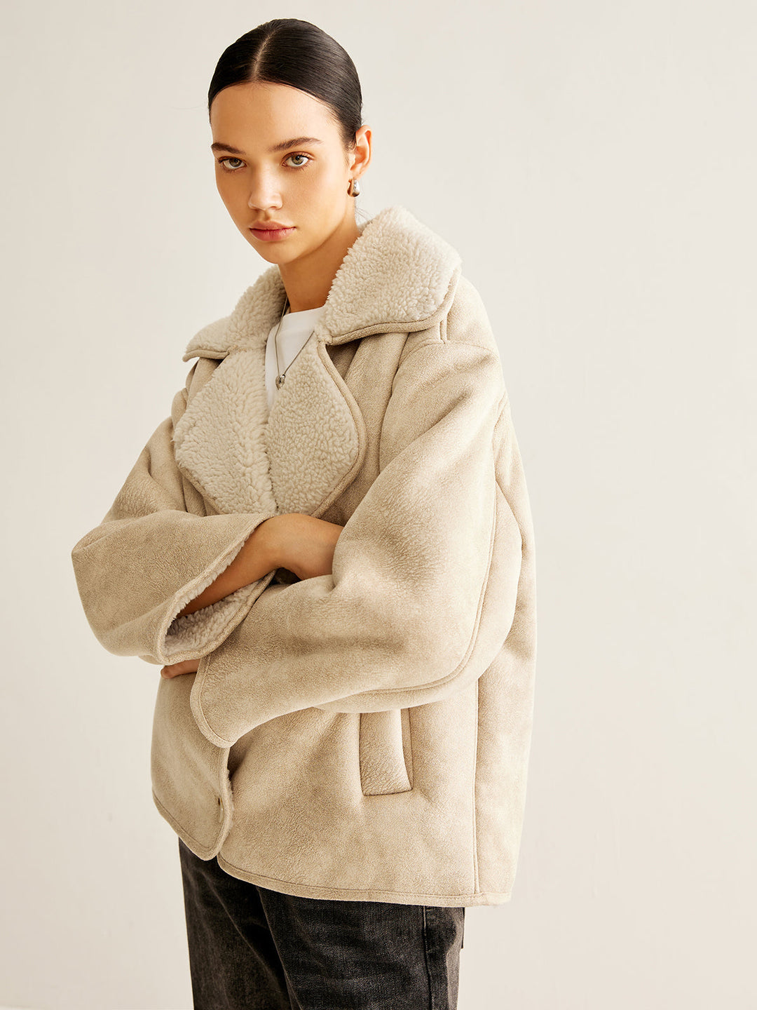 Veste en Fausse Fourrure