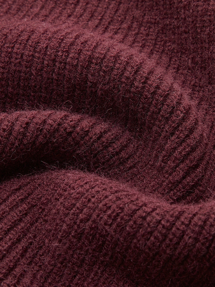Oversize-Pullover mit Stehkragen
