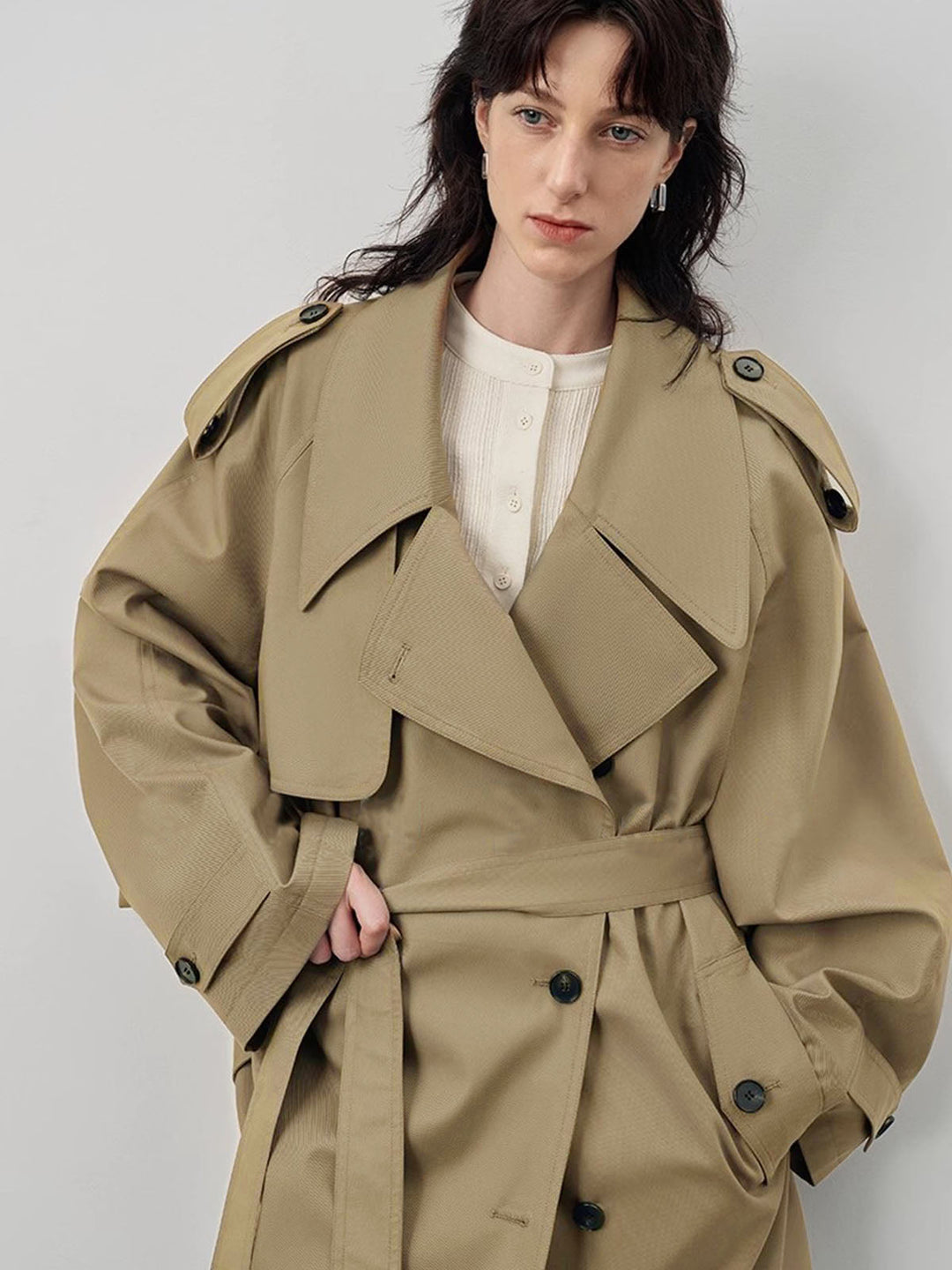 Trench Oversize Ceinturé
