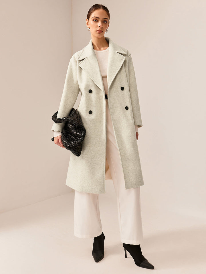 Trench Long Blanc Cassé
