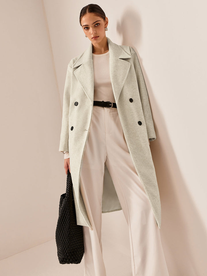 Trench Long Blanc Cassé