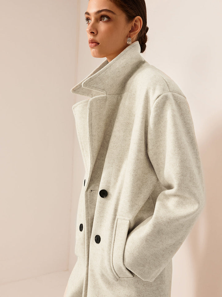 Trench Long Blanc Cassé