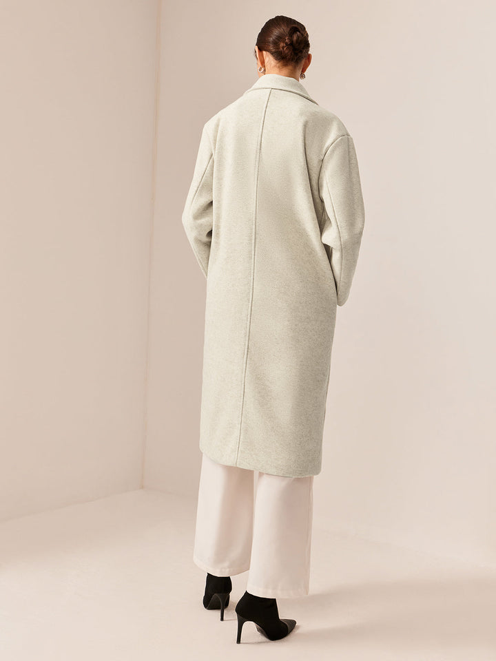 Trench Long Blanc Cassé