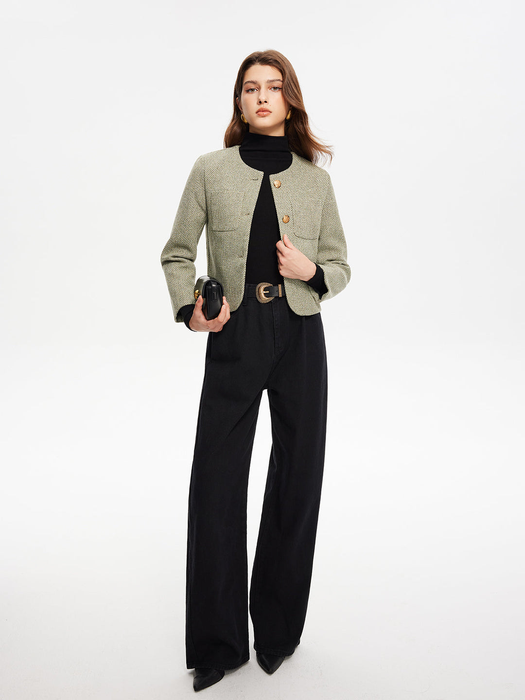 Veste Courte Vert Clair