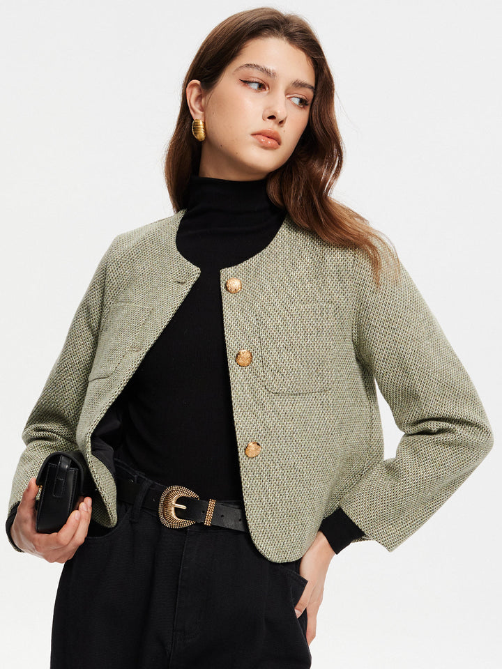 Veste Courte Vert Clair
