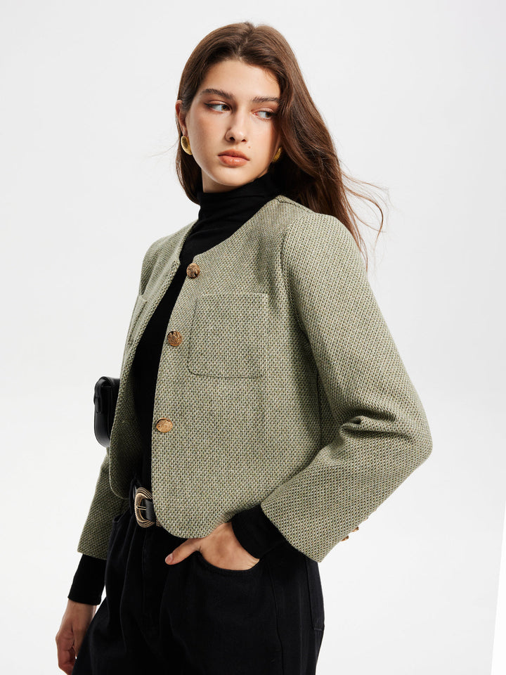 Veste Courte Vert Clair