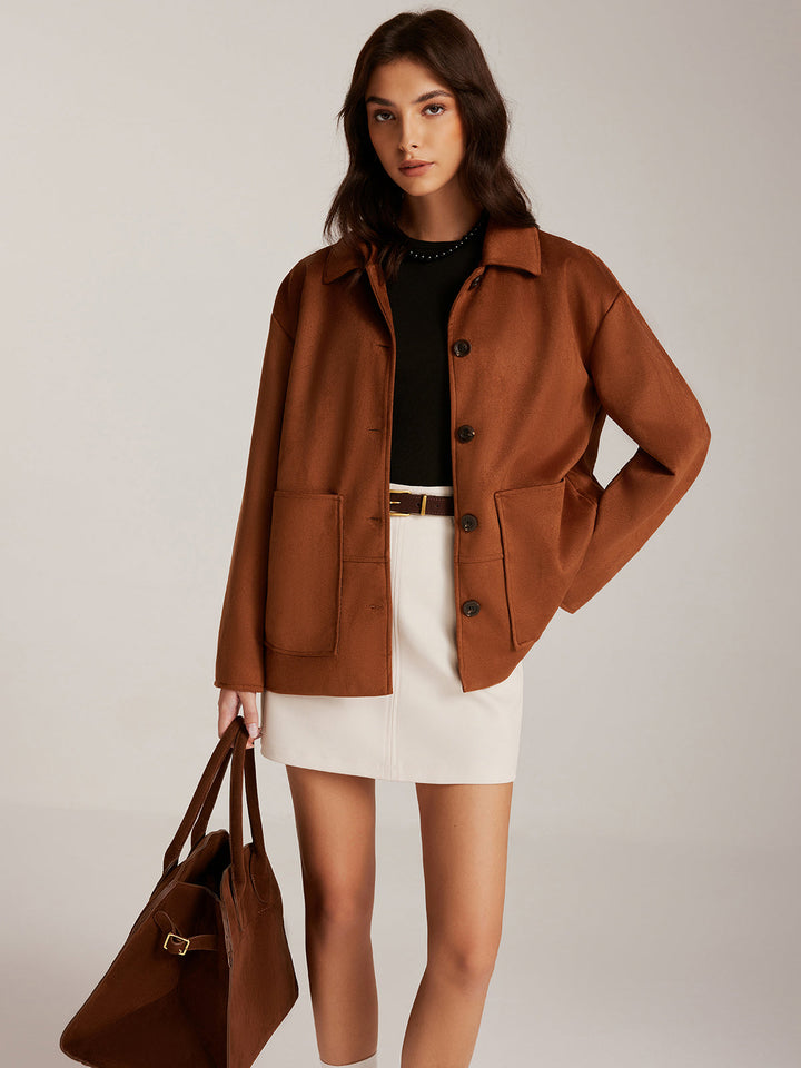 Karamellbraune Jacke