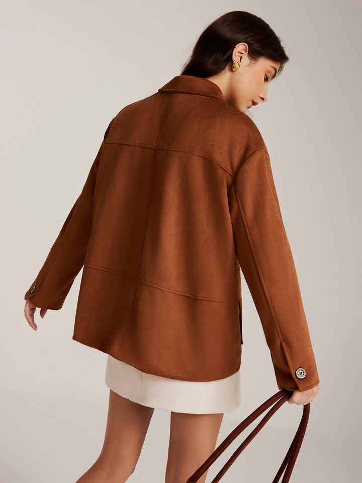 Karamellbraune Jacke
