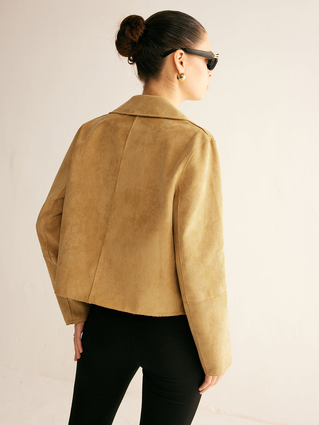 Kurze Kunstfaserjacke