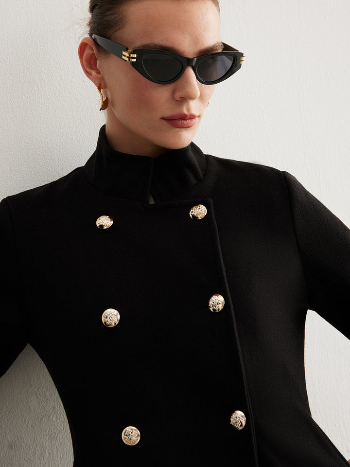Veste Longue Mélangée