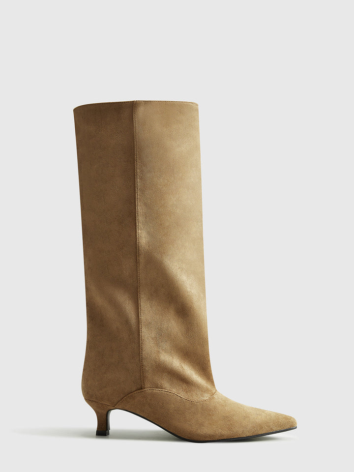 Bottes Hautes à Talon Kitten